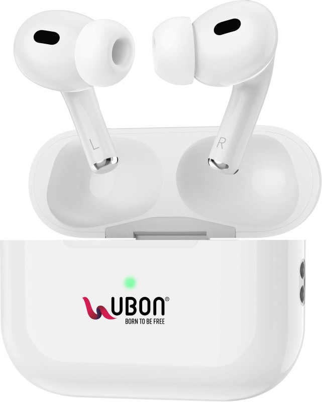 Ubon BT-50 True Wireless Earbuds upto 20H Playtime | iOS Charging | 150H Standby Bluetooth Headset(White, True Wireless)