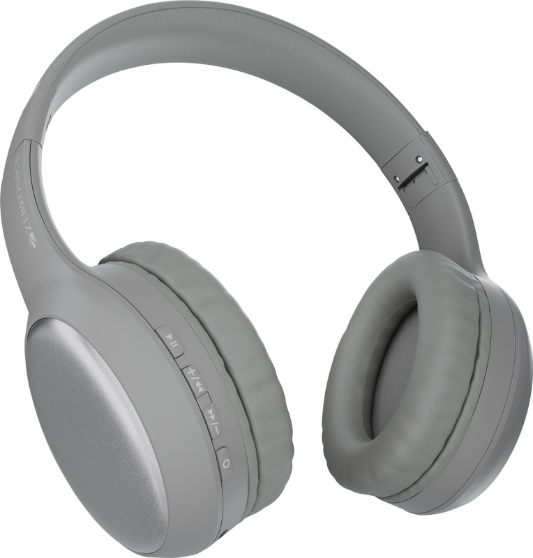 ZEBRONICS Thunder Max (ZEB-WHP 7), 120H Playtime, 3 EQ Modes, ENC,BT v5.4, Metallic Finish Bluetooth(Black, On the Ear)