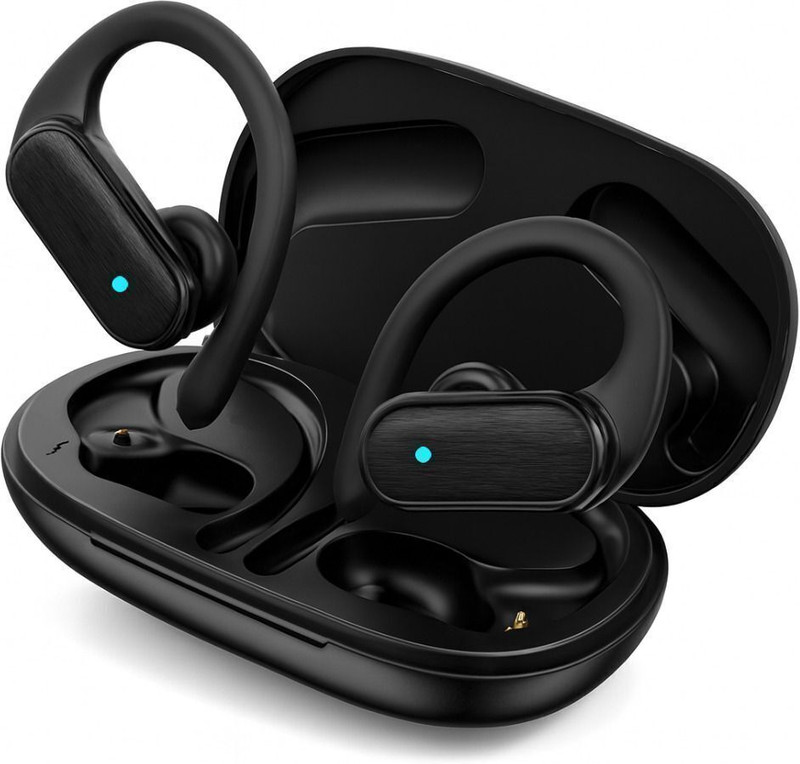 Teckily Zenyx Open Ear Wireless Earbuds Bluetooth(Black, True Wireless)