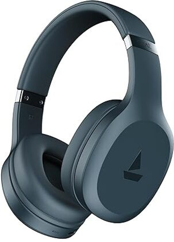 boAt Rockerz 412, 60H Battery,40ms Latency,ENx, Stream Ad Free Music via App Bluetooth(Bold Blue, On the Ear)