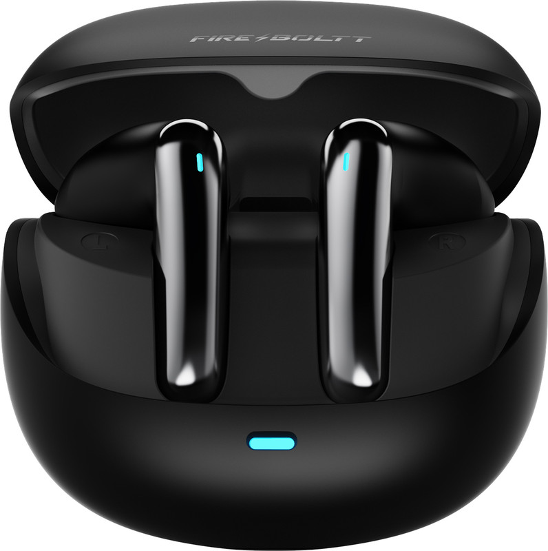 Fire-Boltt Aero Fit TWS Earbuds, Custom EQ Profiles, 50H Battery, Quad Mic ENC, BT 5.4 Bluetooth(Graphite Black, True Wireless)