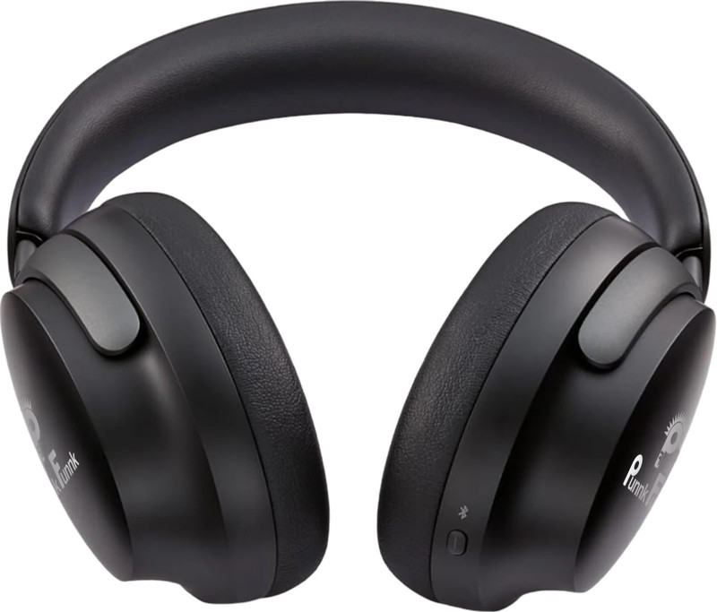 PunnkFunnk Bass Pulse Bluetooth 5.3 Wireless Over-Ear Headphones with Superior Headphone Bluetooth(Black, On the Ear)