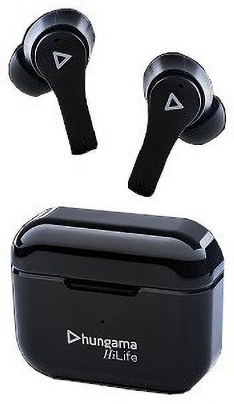 Hungama HiLife Newly Launched Bounce 301 HiLife with up to 40 hrs playtime wireless Bluetooth Gaming(Black, True Wireless)