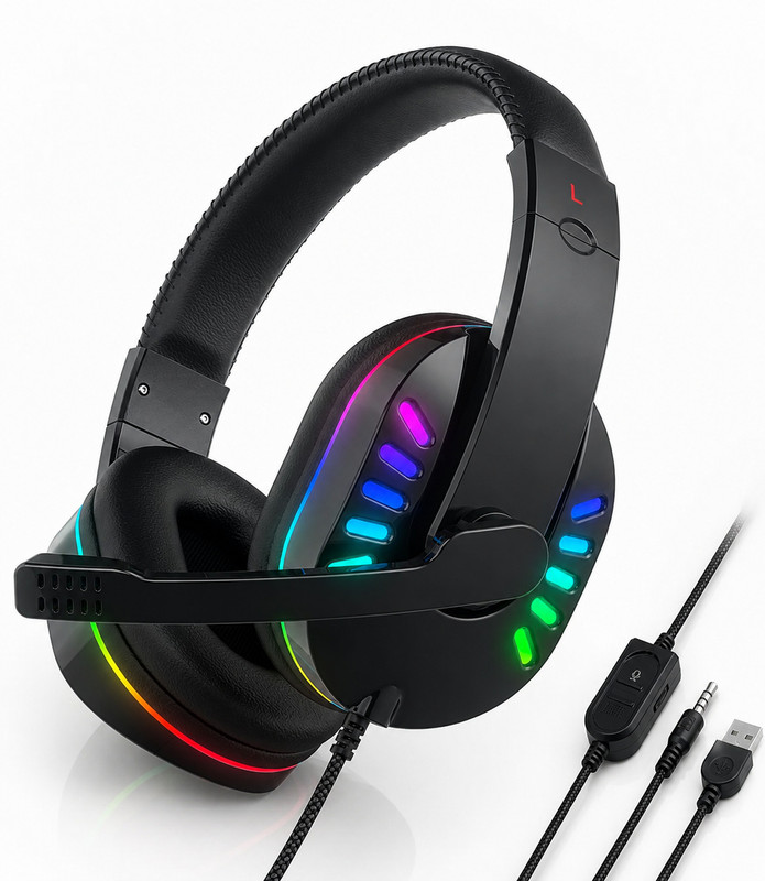 Karanchompu ENTWINO98964 Wired Gaming(Black, On the Ear)