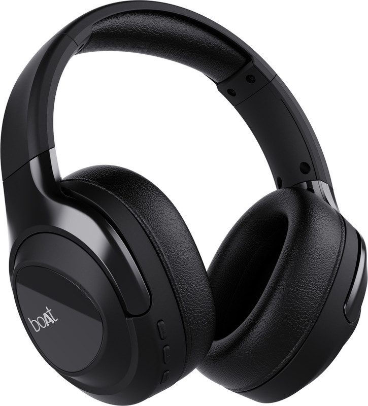 boAt Nirvana Eutopia w/ Head-Tracked Spatial Audio, 20HRS Playback & Dual Mics ENx Bluetooth Headset(Black, On the Ear)