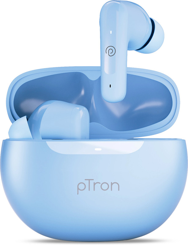 PTron Bassbuds Vibe w/ 34hrs Playtime, Mobile App, Clear Calls, 13mm Drivers,BT5.3 Bluetooth(Black, True Wireless)
