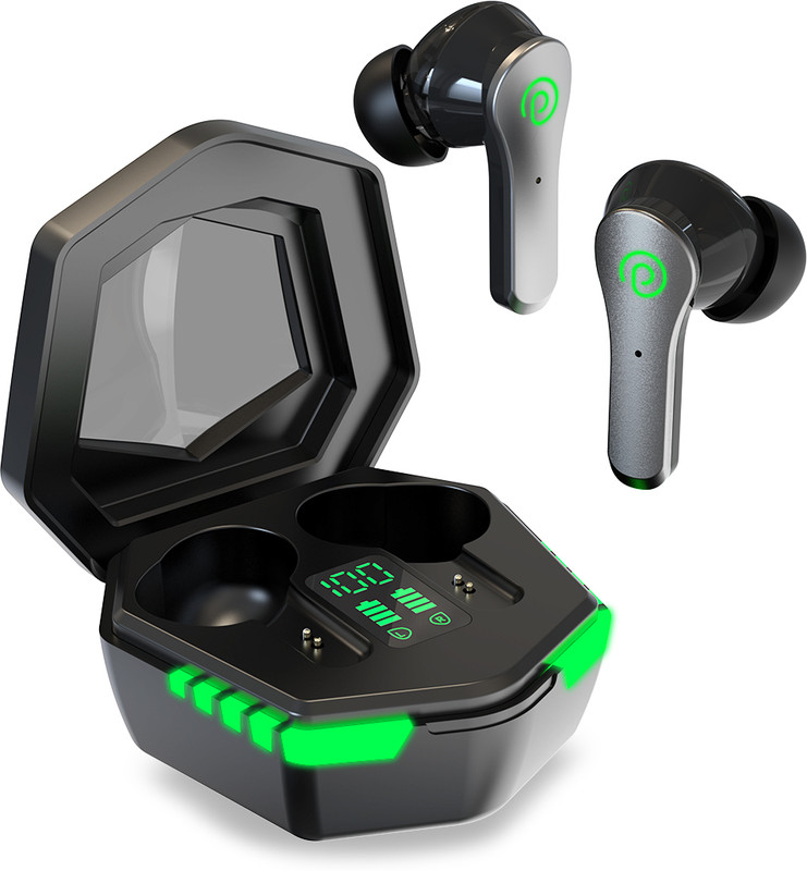 PTron Bassbuds Epic Earbuds with Game Mode, 40ms Latency, 35h Playtime, Touch Control Bluetooth(Black, In the Ear)
