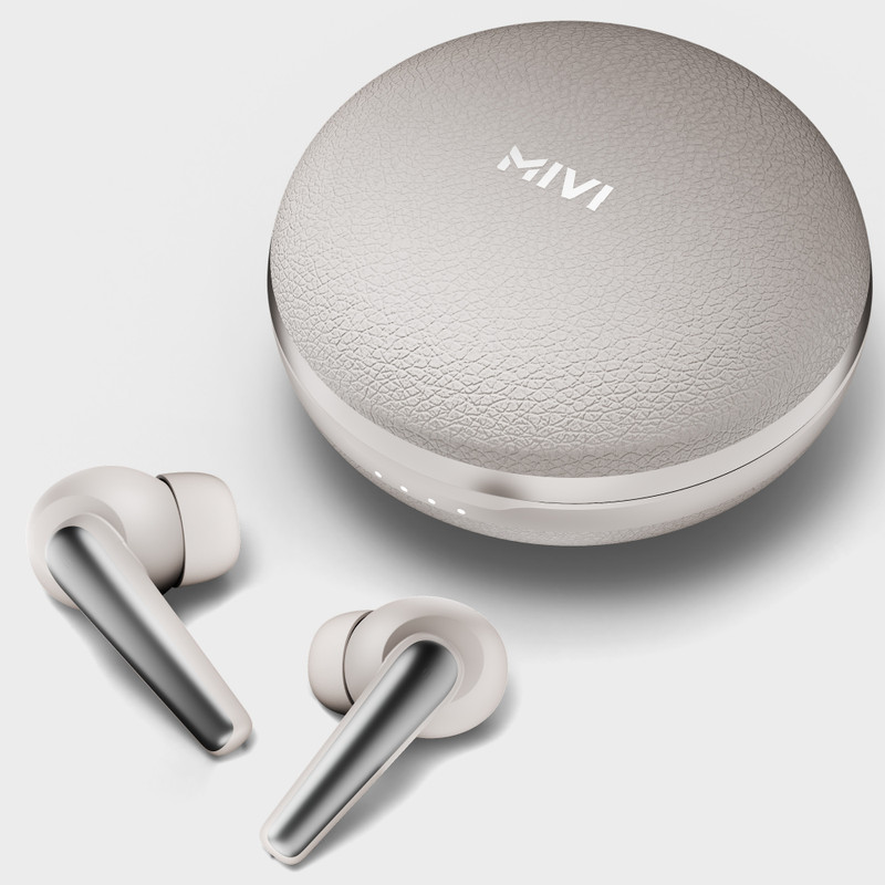 Mivi DuoPods Solo TWS New Launch, 35dB ANC, 60H, Rich Bass, 50ms Gaming Mode, BT v5.3 Bluetooth(Carbon Black, True Wireless)