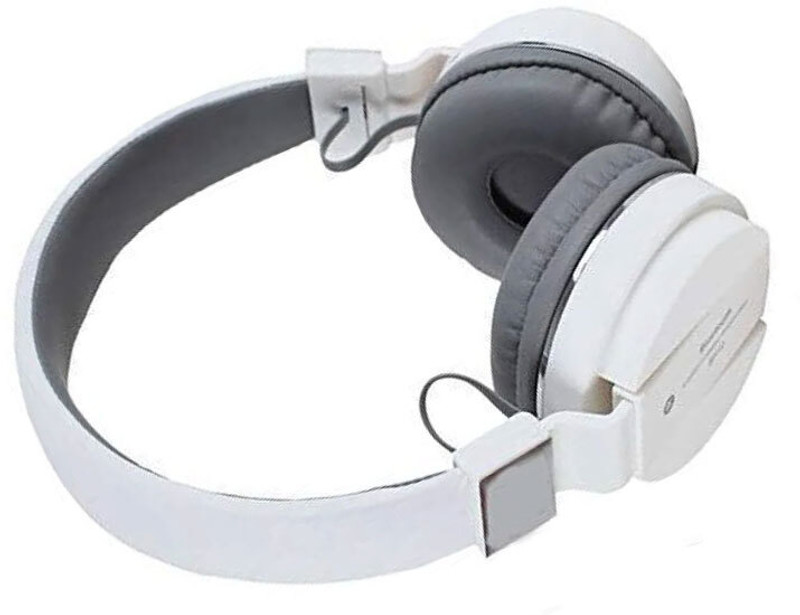 RECTITUDE DJ sound SH-12 Bluetooth Over The Ear Headphone with Mic Bluetooth & Wired(White, On the Ear)