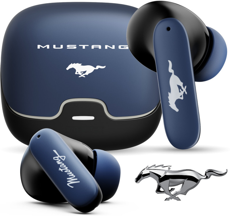 GOBOULT Mustang Derby with 100 Hrs Battery, App Support, Dual Pairing, 4 Mic ENC, 5.4v Bluetooth(Derby, True Wireless)