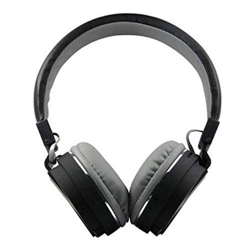 VEKIN Headphone with FM/SD Card Slot with Music and Calling Control Bluetooth(Black, On the Ear)