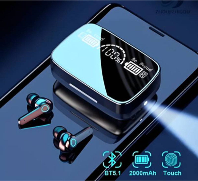 The Auricle M19 TWS Wireless Bluetooth Earbuds 037 Bluetooth(Black, True Wireless)