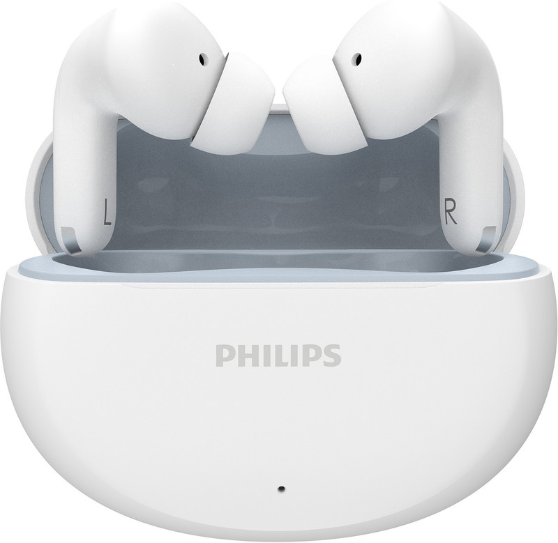 PHILIPS TAT1269WT In-Ear Earbuds, 13mm Drivers, 40H, IPX5, BT 5.4, Touch/Voice Controls Bluetooth(White, True Wireless)