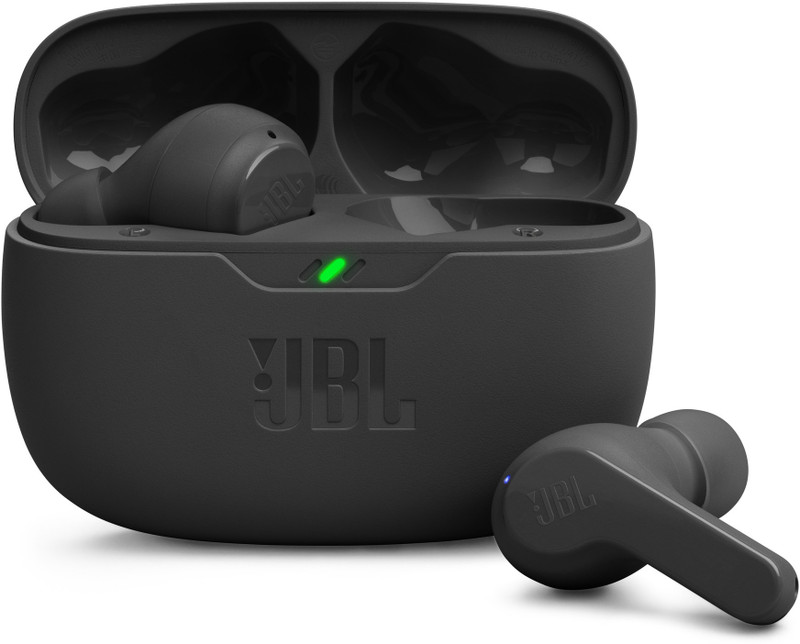 JBL Wave Beam TWS, 32Hr Playtime, IP54, Smart Ambient & TalkThru Mode, JBL App Bluetooth(Beige, In the Ear)
