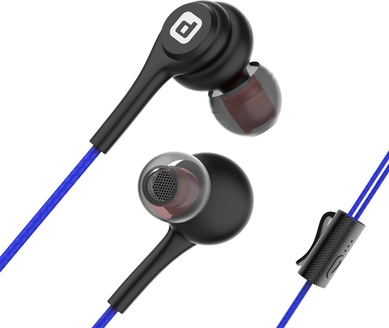 Dubstep Squad M9 with X-Bass Technology, 10mm Dynamic Drivers Wired(Black & Blue, In the Ear)