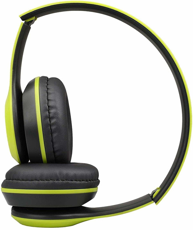 Worricow Best Bluetooth Wireless Headphone Sports with Microphone Bluetooth Headset Bluetooth Gaming(Green, On the Ear)