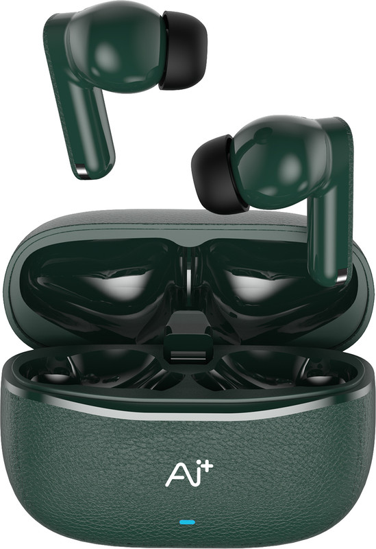 Ai+ NovaPods Go with 24Hours Playtime, 60ms Low Latency, Precision tuned Drivers Bluetooth(Forest Green, True Wireless)