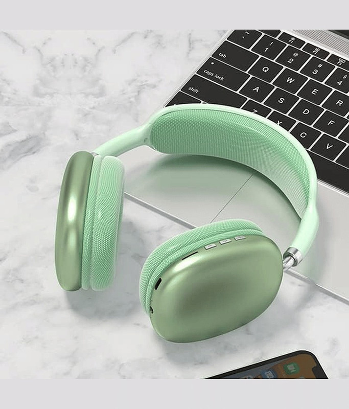 RUHIZEN P9 Wireless Headphones, Bluetooth Noise Cancelling with Microphone 2 Bluetooth(Green, On the Ear)