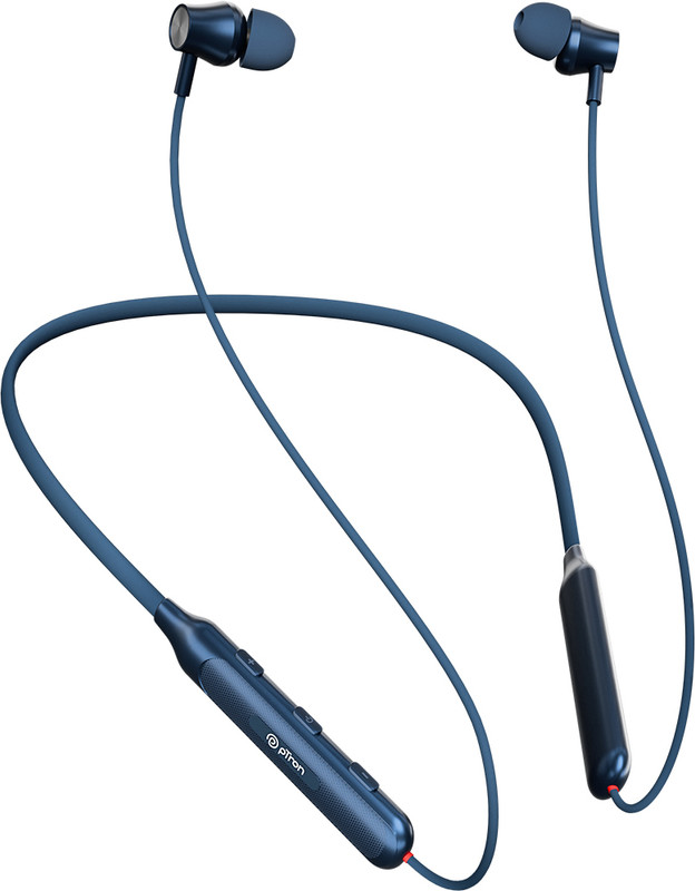 PTron Bassstrings Neo with 34hrs Playtime,Clear Calls,14mm Drivers,Dual-device Pairing Bluetooth(Blue, In the Ear)