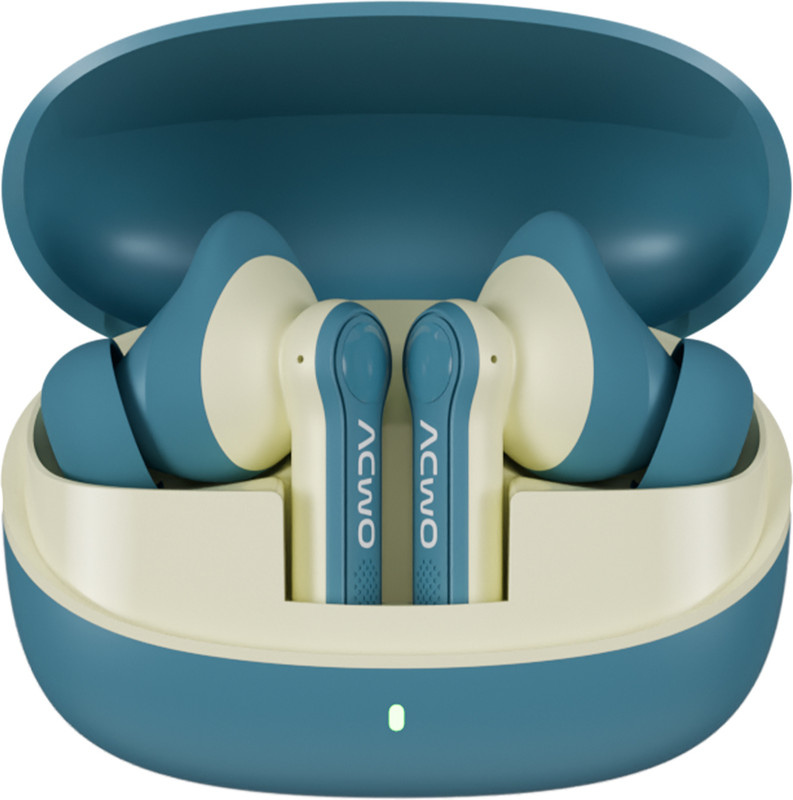 ACwO DwOTS 313 with 65H Playtime, Quad Mic ENC, 13mm Drivers, Dual Pairing Bluetooth(Blue, True Wireless)