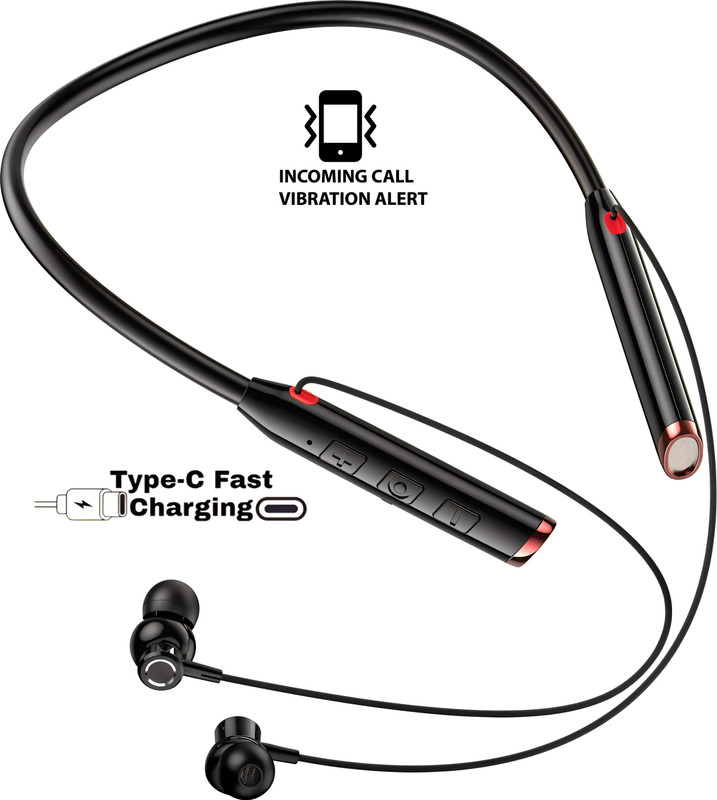 MR.NOBODY 40Hour Playtime,Vibration Alert,High Bass Sound Quality Bluetooth Wireless N13 Bluetooth(Black, In the Ear)