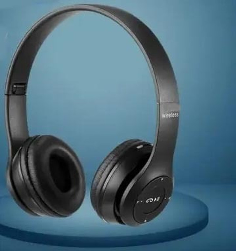 SOJUBA Wireless Headphone Over the Head Sports Gaming Earphone With Micro Sd Card Slot Bluetooth & Wired(Black, On the Ear)