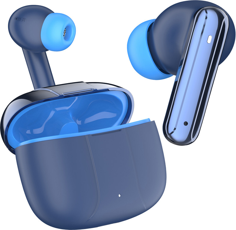 snowbudy AirDoze-300 Earbud with Auto AI ENC , 13mm Bass Driver, 120 HRS Playback 5.4v Bluetooth Gaming(Blue, True Wireless)