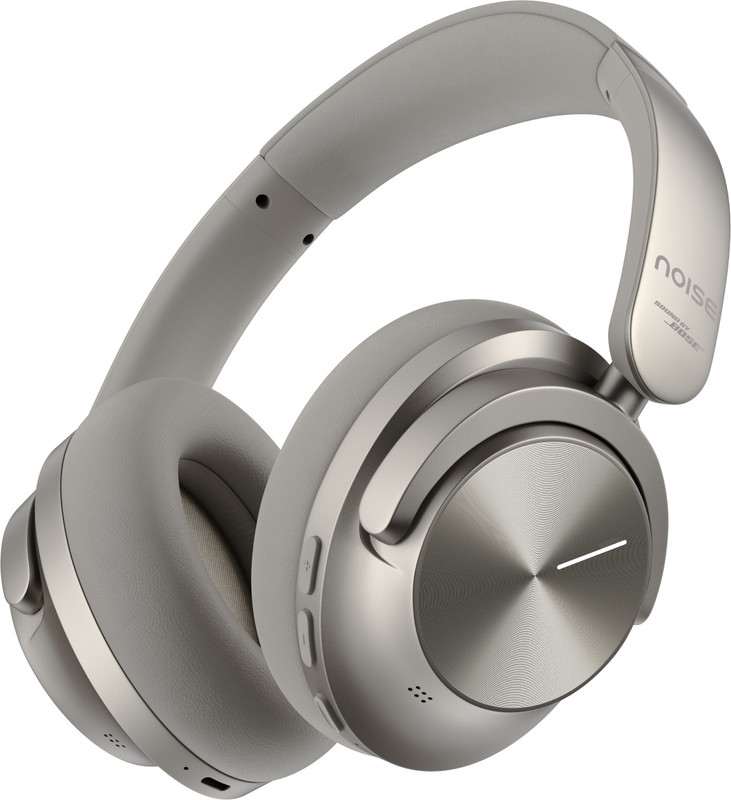 Noise Master Buds Max, Sound by BOSE, Segment Leading ANC, Dynamic EQ, 60 Hr Playtime Bluetooth(Titanium, On the Ear)
