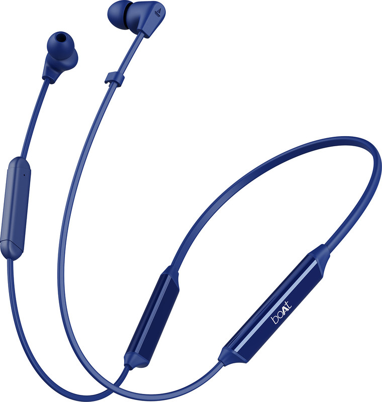 boAt Rockerz Trinity with 150 Hours Playback, Crystal Bionic Sound & ASAP Charge Bluetooth(Just Blue, In the Ear)