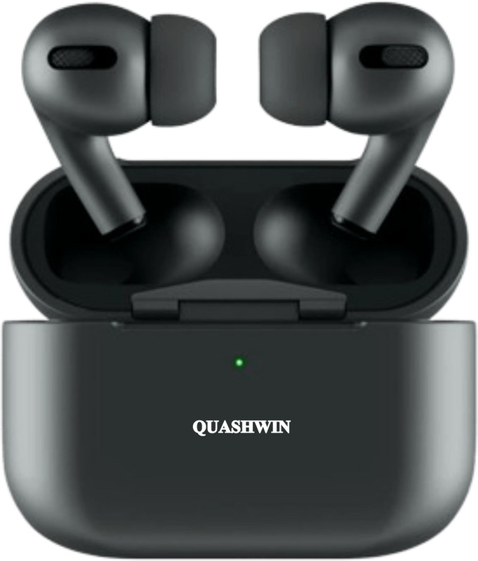 Quashwin TRUE WIRLESS BLUETOOTH AIR_PODS Bluetooth(Black, In the Ear)
