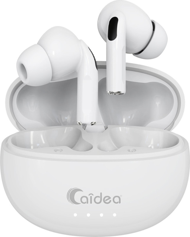 Caidea TWS8 Sugar V5.4 Upto 30Hrs Playtime* Type C Fast Charging Heavy Bass Earbuds Bluetooth(Glossy White, True Wireless)