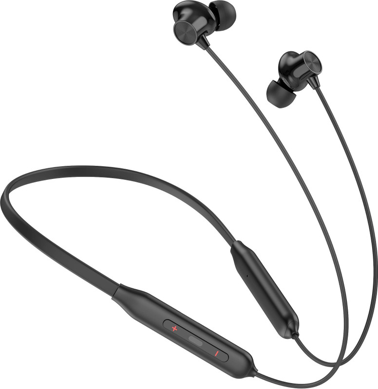 Aroma NB120 Amaze Upto 50 Hrs* Playtime, Dual Pairing Fast Charing Z2 Neckband Bluetooth(Acoustic Black, In the Ear)