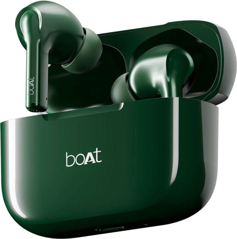 boAt Airdopes 161/163,ASAP Charge,40 H Battery, Stream Ad Free Music via App Support Bluetooth(Olive Green, True Wireless)