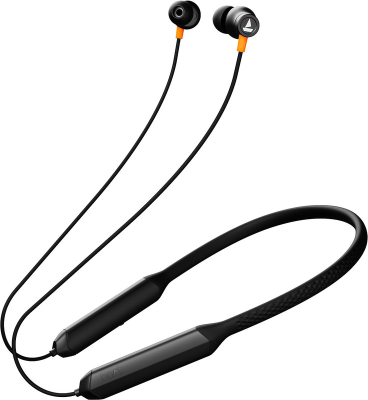boAt Rockerz 255 Arc with ENx Technology and upto 30 Hours Playback Bluetooth(Cosmos Black, In the Ear)