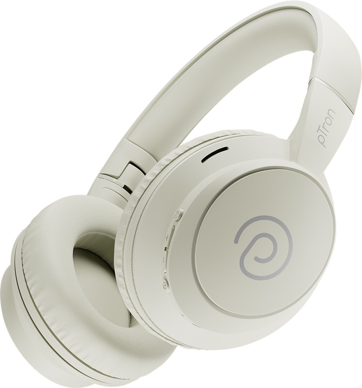 PTron Studio Evo w/ Dual Pairing, 70H Playtime, Pristine Audio,Clear Calls,Fast Charge Bluetooth(Black, On the Ear)