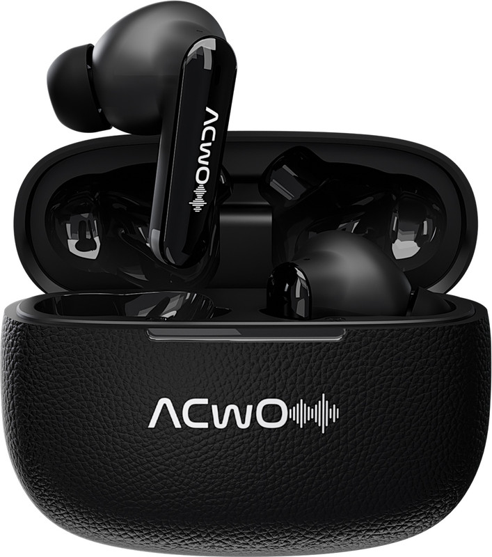 ACwO DwOTS Muze: In-Built MP3 Player, TF Card, Recording, Live Listening, 45H Plytm Bluetooth(Black, True Wireless)