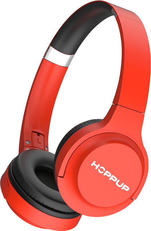 HOPPUP with 20 Hours Play Time Bluetooth(Red, On the Ear)