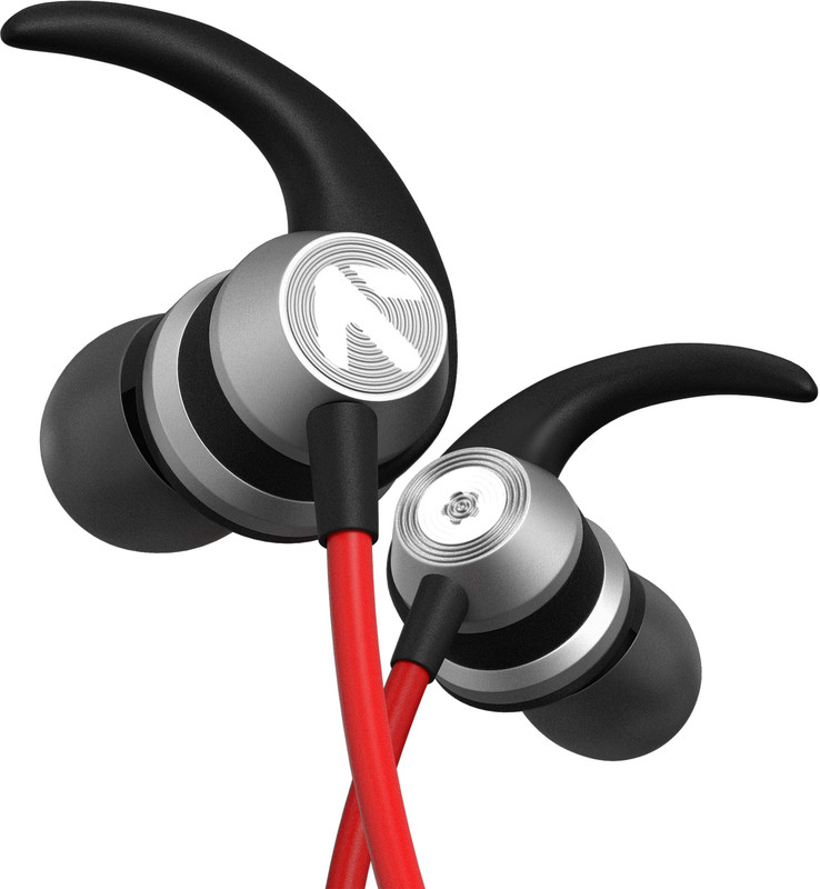 GOBOULT X1-Wired with Dual Drivers, Rich Bass, In line controls, IPX5 Wired(Red, In the Ear)