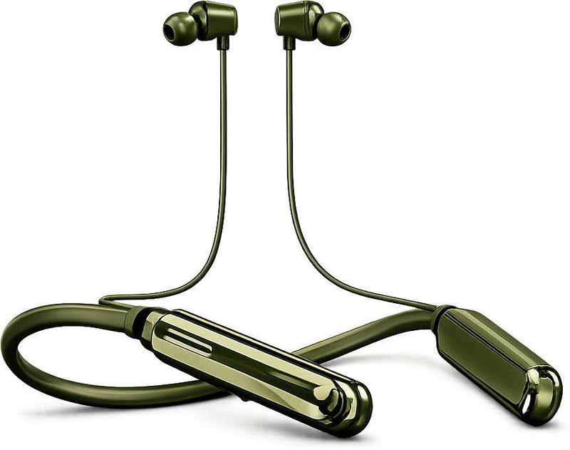 CARRON MAGNETIC OFF/ON Neckband (GR1) Bluetooth(Green, In the Ear)