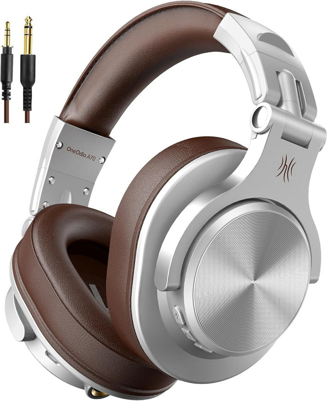 Oneodio A70 Bluetooth & Wired(Silver, On the Ear)