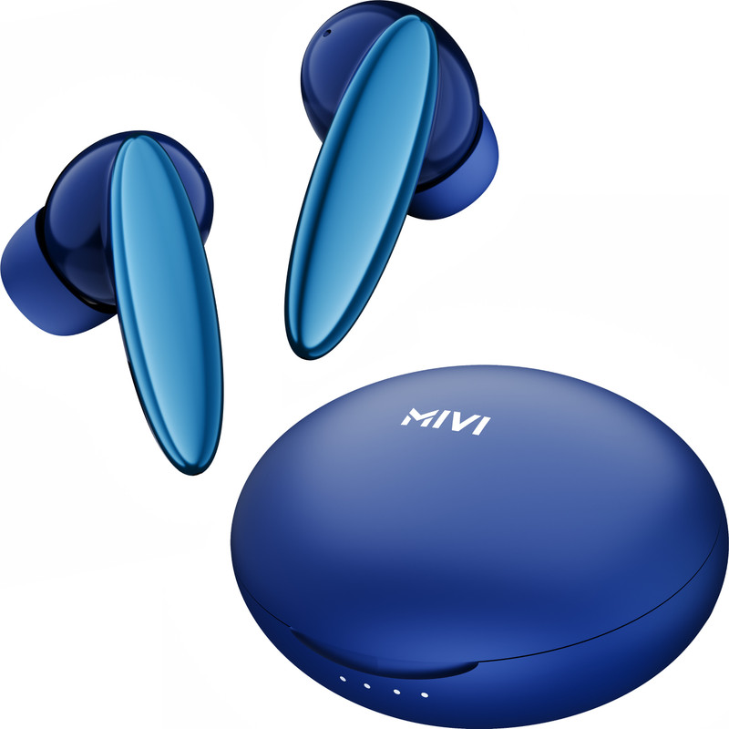 Mivi DuoPods Beat ,60 Hours, 13mm Bass, AI-ENC, IPX 4.0, BT v5.3 earbuds Bluetooth(Cobalt Blue, True Wireless)