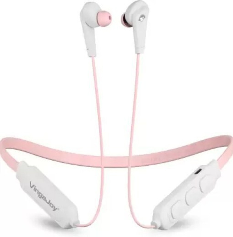 Vingajoy CL-137 Club Series Wireless Nackband Bluetooth without Mic Headset(Pink, True Wireless)
