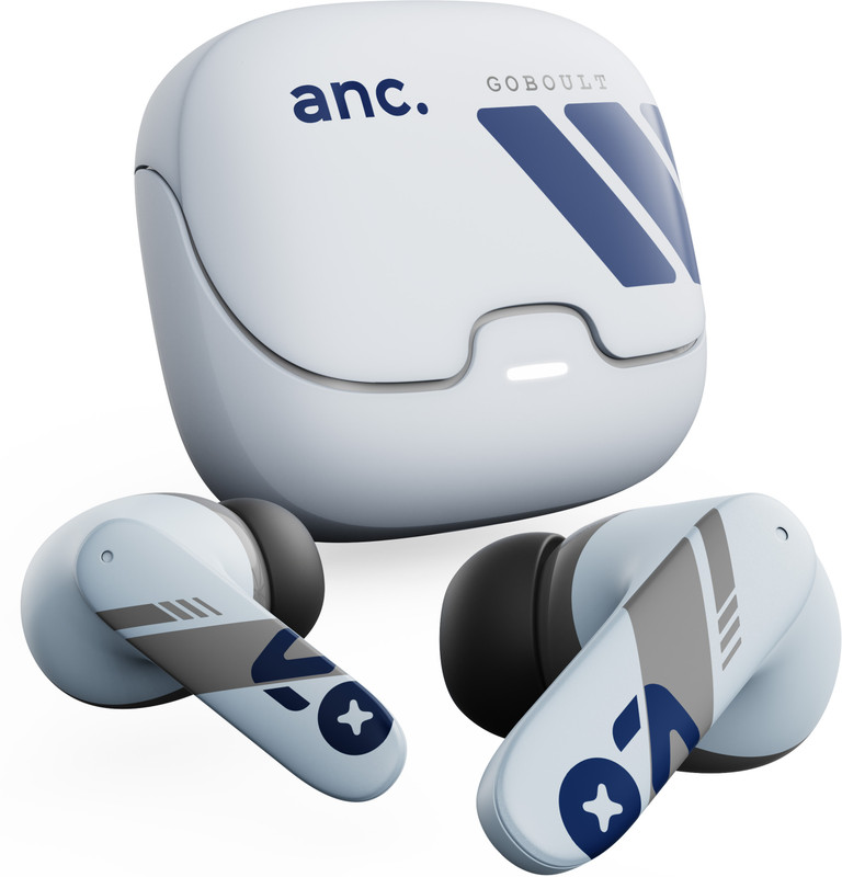 GOBOULT Z40 Pro v2.0 100Hr Battery, Legacy Continues, Dual Pairing, 4 Mic ENC, ANC, 5.4v Bluetooth(Cloud Blue, True Wireless)
