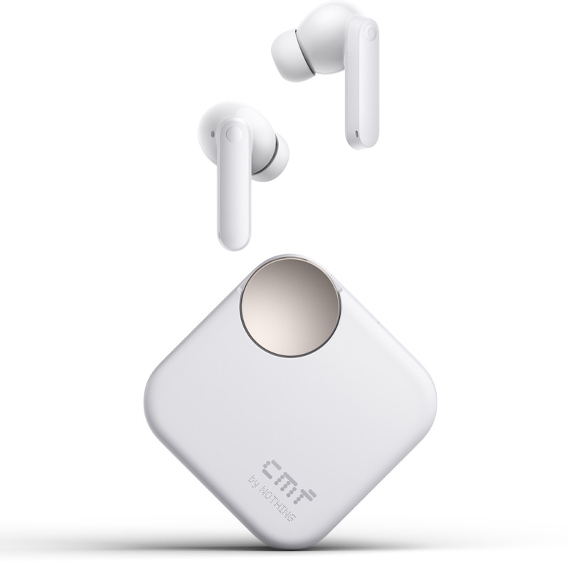CMF by Nothing Buds 2 Plus with 50dB Hybrid ANC| Hi-Res + LDAC| Spatial Audio| 6HD Mic| 61.5Hrs Bluetooth(Light Grey, In the Ear)