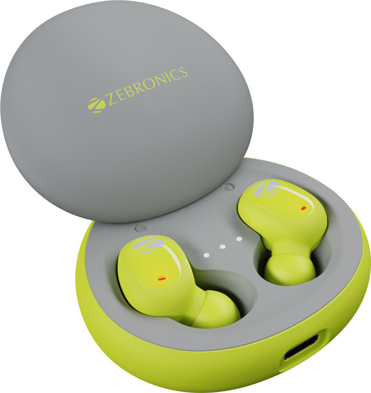 ZEBRONICS ZEB-SOUND BOMB N1 TWS earbuds, ENC, Voice assistant, Splash Proof Bluetooth Headset