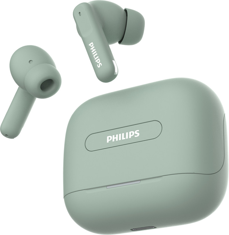 PHILIPS TAT1050GN Earbuds with ANC/ENC, 50H Playtime, 13mm Drivers, IPX5 Proof, BT v5.3 Bluetooth(Frosty Green, True Wireless)