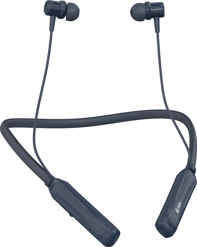Aroma NB124 Avenger Upto 100 Hours Playtime*,ENC, Voice Changer Fast Charging Neckband Bluetooth(Midnight Blue, In the Ear)
