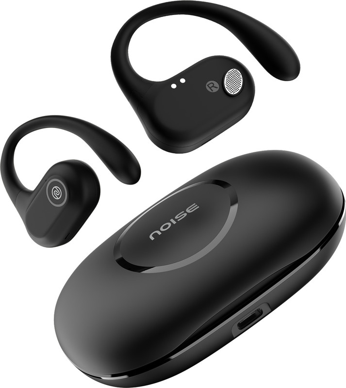 Noise Pure Pods with AirWave technology, 80 Hours Playtime, ENC with Quad Mic Bluetooth(Power Black, True Wireless)