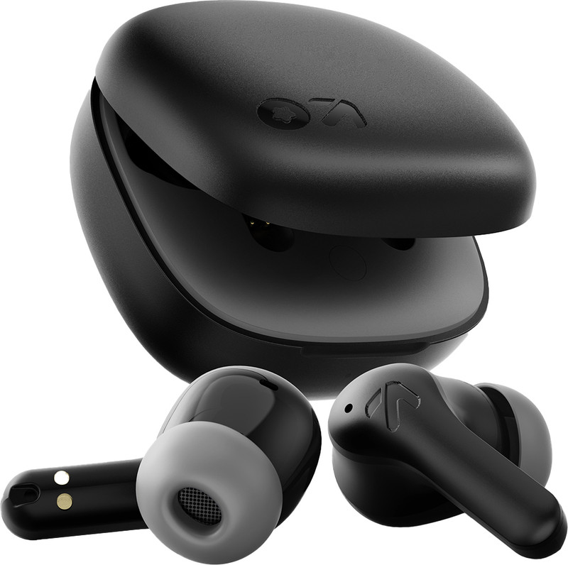 GOBOULT K10 50H Battery Life, 4 Mic ENC, Low Latency, Dual Master, 5.4v Bluetooth(Pure Black, True Wireless)