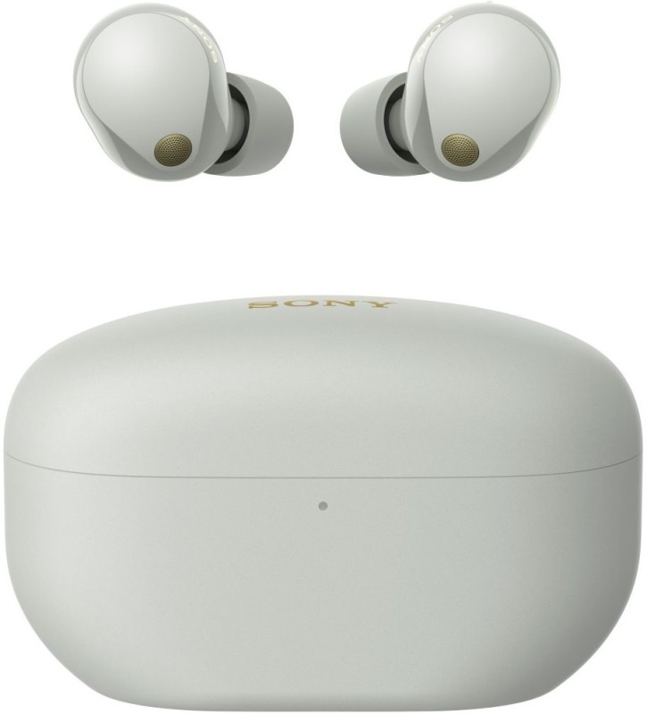 SONY WF-1000XM5 Best Noise Cancelling TWS Earbuds,Multi-Point,Upto 36Hrs Battery Bluetooth Headset(Silver, True Wireless)